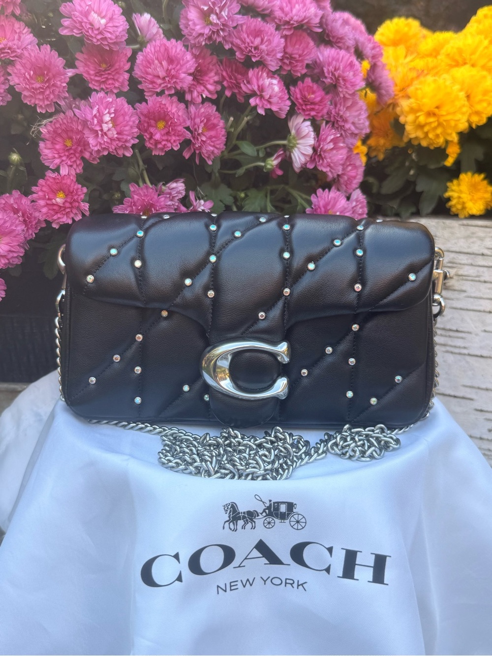 Coach Quilted Pillow crystal Tabby
